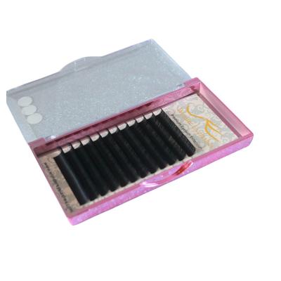 China Natural Long Wholesale Individual Private Label Flat lashes Eyelash Extensions OEM for sale