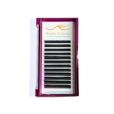 China Natural Long flat ultrathin 0.15 0.20 flat ultrathin Volume Individual Flat Lashes Shape Matte ultra blackflat Eyelash Extensions for sale