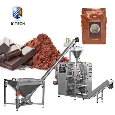 China KITECH Auger Filler 300g 1kg Chocolate Powder Automatic Pouch Ground Coffee Filling Packing Machine for sale