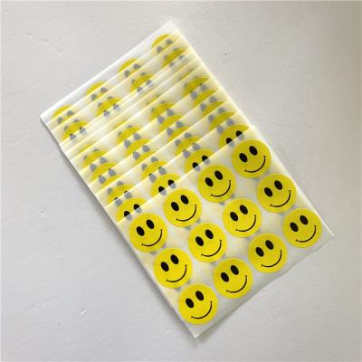 China Waterproof Customize Animal Face Art Decorative Color Smile Face Mascot Sticker for sale