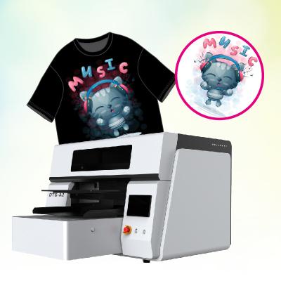 China DTG tshirt Printer for Dark Fabrics Direct to Garment White Ink Underbase System for sale