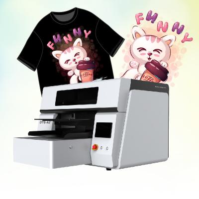 China High Speed DTG Printer With EPSON I1600*2 Print Head And CMYK White Ink Color for sale