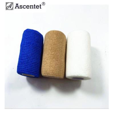 Cina Fasciatura coesiva sterile di Gauze Bandage Self Adhesive Flexible del cotone premio in vendita
