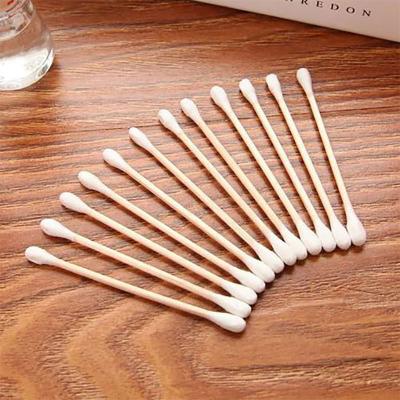 Cina Tamponi di cotone di legno sterili eliminabili del bastone fatti domanda per la macchina di pulizia in vendita