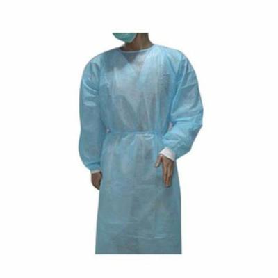 中国 長い袖が付いている白い防水保護使い捨て可能なガウン 販売のため