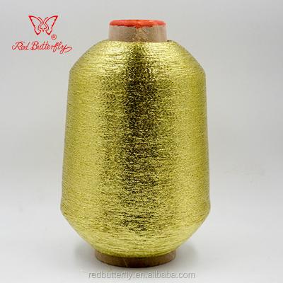 China 400g/Cone Low Shrink Wholesale MX Type Metallic Yarn for sale