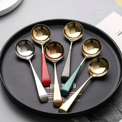 China Sustainable Unique Rivelting Artistic Cathylin Beaded Cutlery Knife Spoon Fork Set Gold Stainless 24Pcs for sale