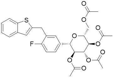 China 1034305-21-9 (1S) - 2-O, 3-O, 4-O, 6-O-Tetraacetyl-1- [3 (1-Benzothiophene-2-Yl C29H29FO9S zu verkaufen