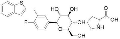 China 951382-34-6 Ipragliflozin-002-L L-Prolin-Mittel C26H30FNO7S zu verkaufen