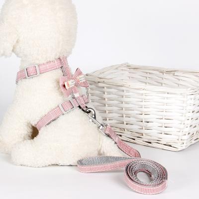China New Sustainable High Quality Dog Harness And Leash Pet Harness Set For Walking Dog for sale