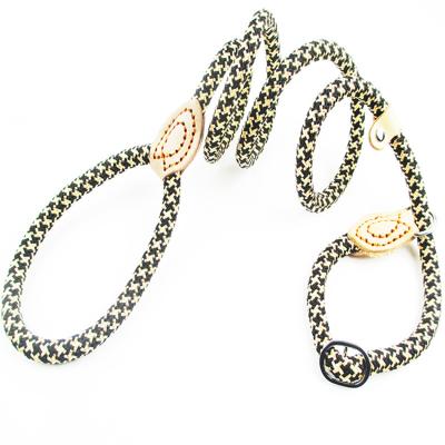 China Advance Thoughtful Heavy Duty Braided Rope Dog Leash Slip Rope Dog Leash For Medium Large Dogs for sale