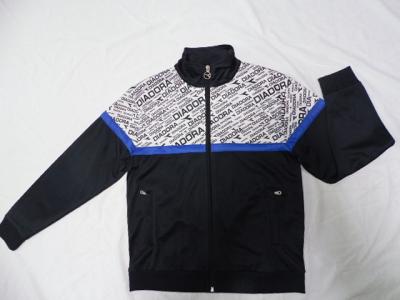 Chine Tricotage tordu balayé à l'intérieur du noir de veste de la tirette des hommes 260gsm à vendre