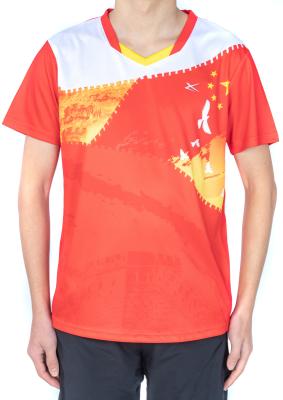 China Os adultos escolhem a camisa do decote em V T dos homens do jérsei com logotipo personalizado à venda