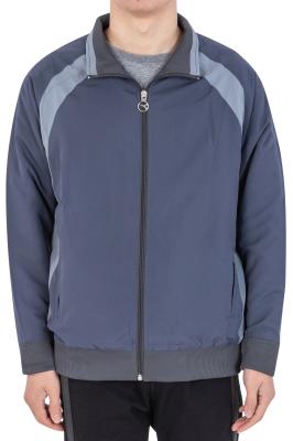 Chine Veste de la tirette des longs hommes bleus de la douille 115gsm avec les poches latérales à vendre