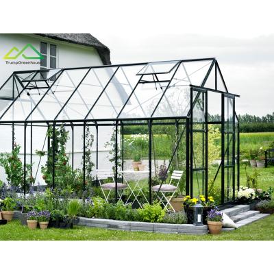China Small Size Prefab Solar Greenhouse View Sunroom Garden Buildings Customized Aluminum Easily Assembled Aluminum Winter Sunrooms for sale
