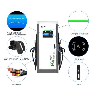 中国 効率的な60kW 120kW 150kW DC EV 電気自動車の充電ステーション 販売のため