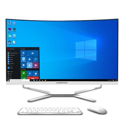 China Intel Core I7 I5 I3 8 GB RAM 256 GB Ssd 500 GB Hdd 1920*1080p Hd Led Curve Screen Monoblock Computer 24