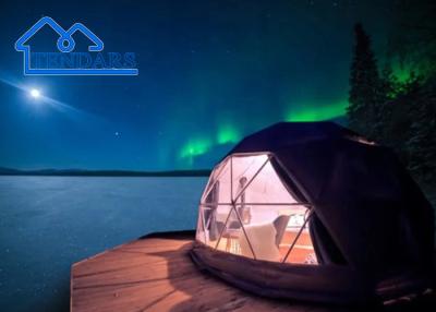 China Outdoor 8m Family Camping Glamping Tent Dome With Bathroom ,Resort Camping Tents For 2-4 People for sale