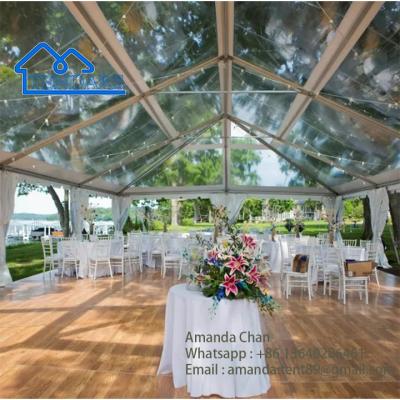 China En el exterior tamaño personalizado Tienda de fiesta de PVC transparente Matrimonio Eventos de bodas Tienda de vidrio en venta