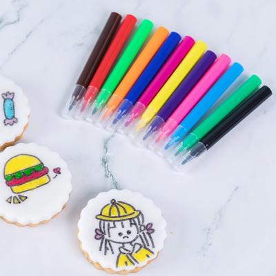Κίνα Παιδιών διασκέδασης DIY μπισκότων λεπτό μίνι μέγεθος 9 μανδρών δεικτών σημείου εδώδιμο χρώματα προς πώληση