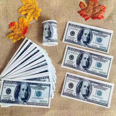 中国 前にドル札のお金の主題のウエファーのペーパー カップケーキの上層の滑らかな好みを切って下さい 販売のため