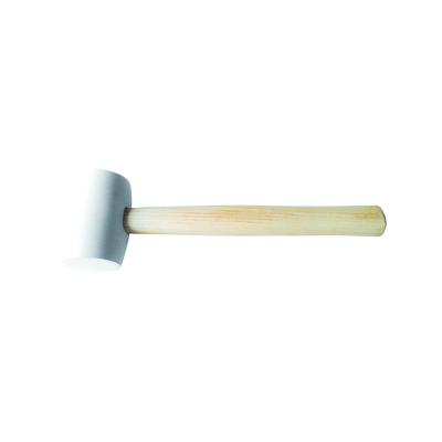China Professional Wood Rubber Mallet Hammer 8oz12OZ16oz 24OZ Handle Floor Ceramic Tile Installation Supply White Head For Floor Ceramic Tile Installation for sale