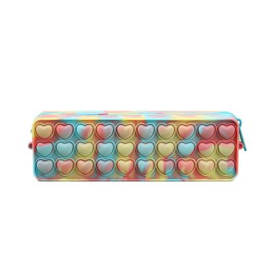 China Children cute silicone game pupil school pencil stationery box cute kids pencil case for girls for sale
