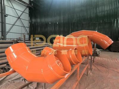 Cina Tubi di ceramica di grande diametro Tubi di ceramica rivestiti di alluminio Tubi rivestiti di piastrelle di ceramica Tubi rivestiti di ceramica per il trasporto di scorie minerarie Tubi rivestiti di ceramica per il trasporto di polveri di carbone di impianti di cemento in vendita