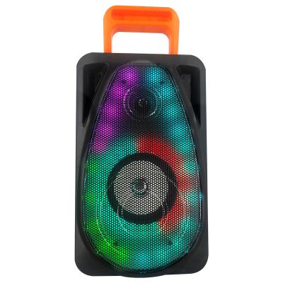 China 4 inch Mobile Portable Audio Speaker Multimedia Wireless Blue Tooth Speaker with LED Light for sale