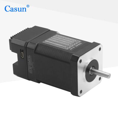 China Motor paso a paso integrado Nema 17 Motor Encoder Driver Máquina todo en uno con Modbus RS485 Tipo híbrido de comunicación en venta