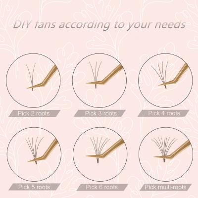 China Wholesale Natural High Quality Dark Brown Lashes Extensions Handmade Eyelashes for sale
