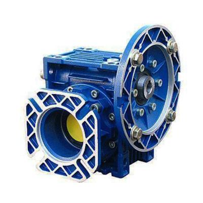 China Hotels NMRV Aluminum Shell Iron Case Worm Speed Reducer Gearbox With Output Shaft Flange for sale