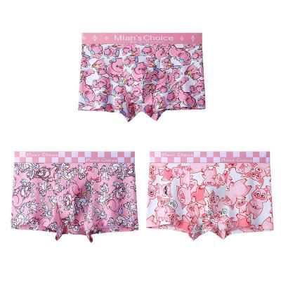 China Factory Good Quality Cotton Antibacterial Wholesale Cartoon Funny Soft Tight Fit No Age Limit Underwear Men for sale