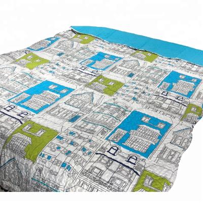 China Quilting comforter with diamond design printing ultrasonic comforter set microfiber brushed cama de cubre filler china edredones de lujo promotion printed bedspread for sale