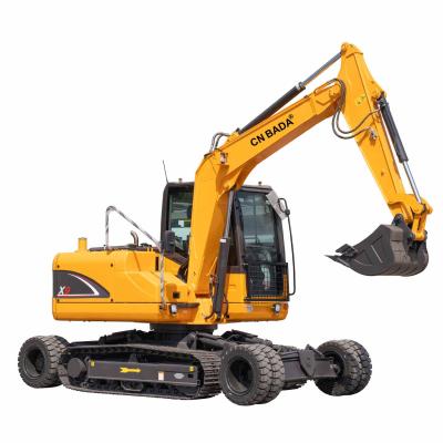 China Construction Material Shops High Universality Crawler Excavator 8.5ton 9 Ton Crawler Excavator Wheel Crawler Excavator for sale