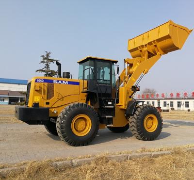 China Shovel transport 5 ton 6 ton 956 hydraulic telescopic boom wheel front end loader with 3.0m3 bucket for sale