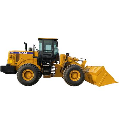 China Used in road china hydraulic telescopic boom front end loader 5 ton wheel loader with 3 cubic meter quick bucket coupler for sale