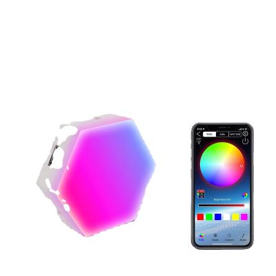 China Hexagonal Wall Light Creative Geometry LED Lights RGB 5050 APP Lamp Remote Decoration for Game Living Room DIY Picture for Offroad Truck for sale
