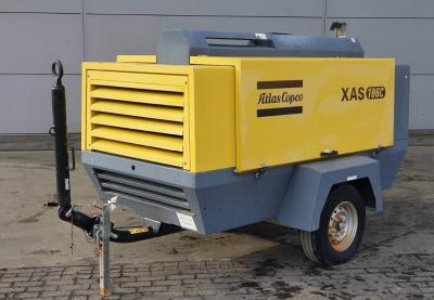 China Black Rated Working Pressure 7 Bar Portable Compressor XAS186C with Exhaust Valve 1x3/4 for sale