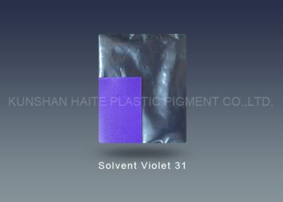 Chine CAS 70956 27 3 violette dissolvante 31 1,0% maximum dans la coloration pour des plastiques à vendre