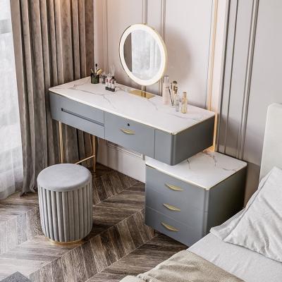 China (Size)Adjustable Unique Design Factory Price Women Like Stone Furniture Stainless Steel Bedroom Furniture Dressing Table for sale