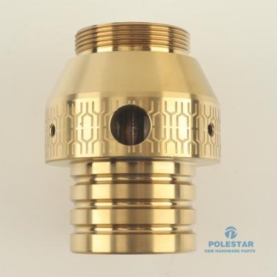 中国 C36000 ニッケル付銅 CNC加工シャワーヘッドアダプター 急速なプロトタイプ 販売のため