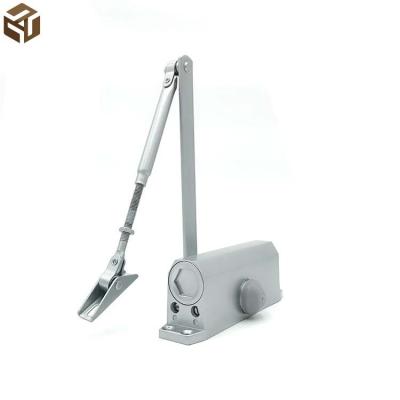 China Modern Door Closer 45-65kg Square Type Aluminium Alloy Adjustable Automatic Hydraulic Door Closer With Sliding Arm JDC-01 for sale