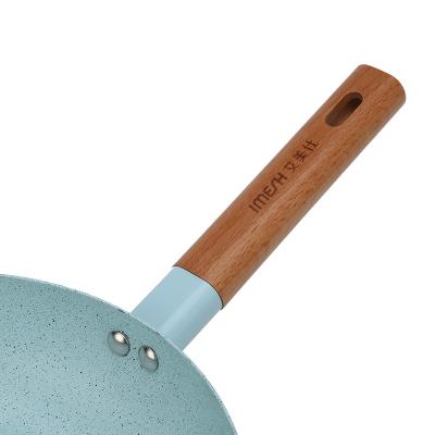 China Chinese Nonstick Hand Pan Carbon Steel Fry Pan Kitchen Cookware From Europe Manufacturers IMESH for sale