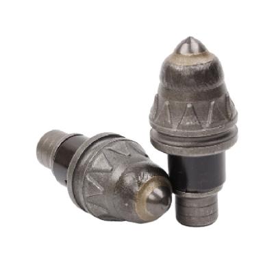 China Coal Mining 2022 High Performance Round Bullet Teeth Drilling Rig Rotary Bullet Teeth For Piling Drilling Rig Bits Rack for sale