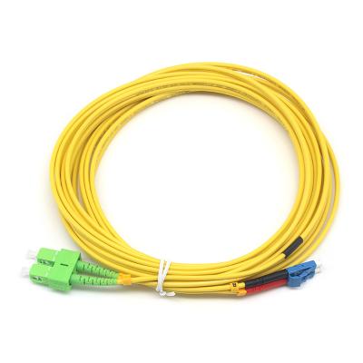 Chine SC APC à LC UPC SM Double câble à fibre optique pour les solutions réseau haute performance à vendre
