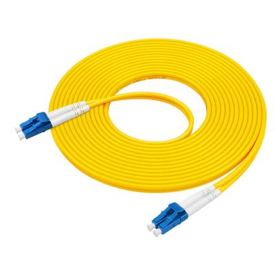 China Duplex LC UPC- LC UPC Fiber Optic Jumper Cord Siglemode 3,0 mm Te koop