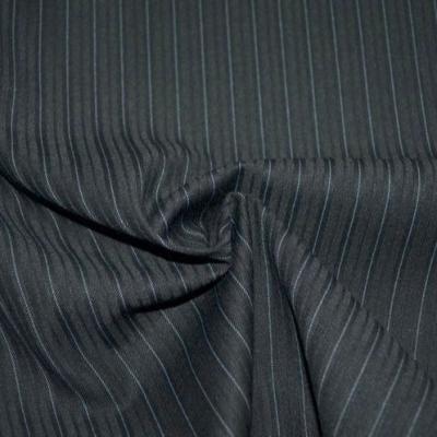 China Wrinkle Resistant T/R/W 60/10/30 Woolen Fabric Mens Best Design TR Stripe Fitting Material hallsalefabric for men fitting fabric for sale