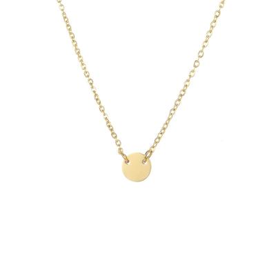 China 2021 Cute Stainless Steel Initial Custom Jewelry Necklaces Nameplate Sublimation Gold Choker Chain Pendant Arabic Necklace Engrave for sale