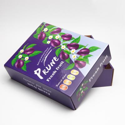 China Recycled Materials Fruit Food Paper Box Packaging Customized Heaven and Earth Logo Cover Paper for sale
